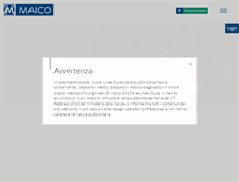 Tablet Screenshot of maicoitalia.com